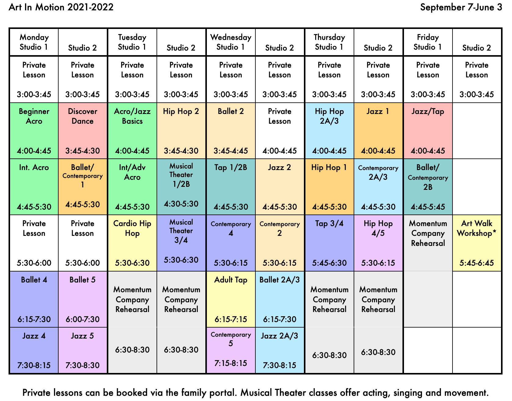 AIM S2122 Schedule Image 1 AIM Higher